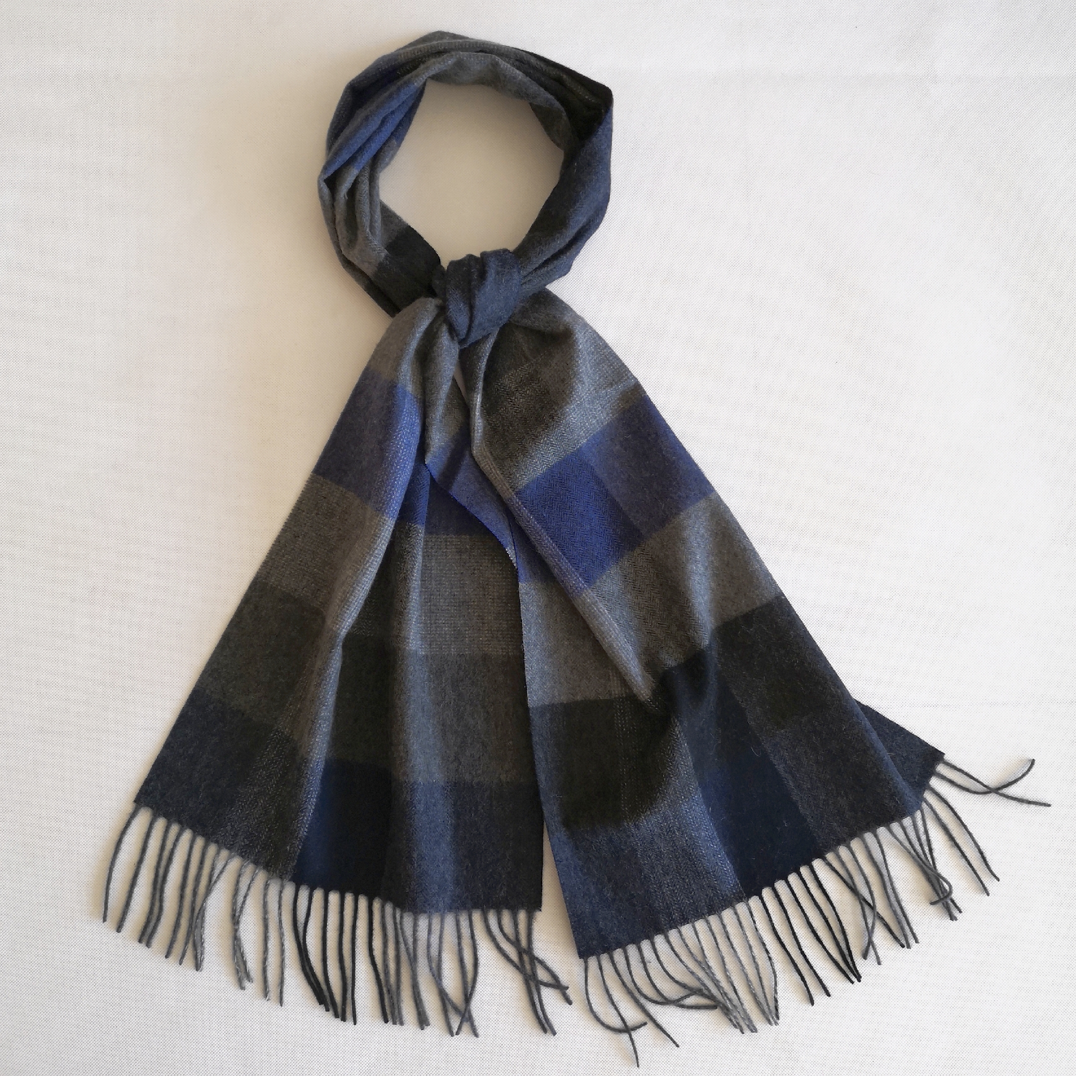 Woolen Cashmere Plaid Scarf