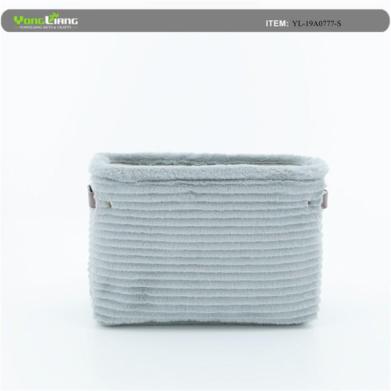 Faux Fur Storage Bin