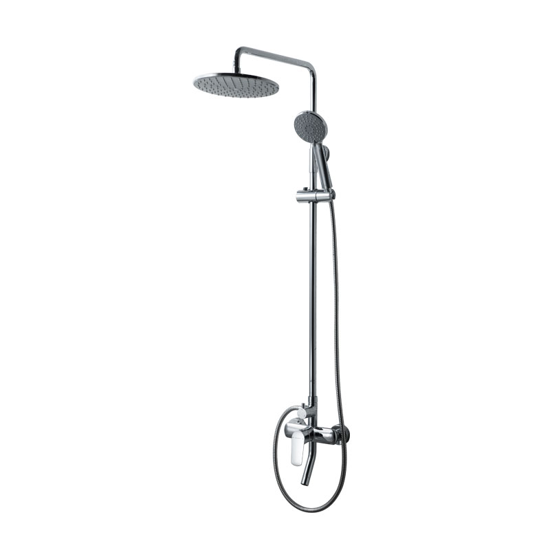 Bravat Rhein Series Single Handle Wall Mounted Shower Bar with spout shower bar