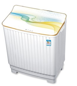 Small double barrel washing machine