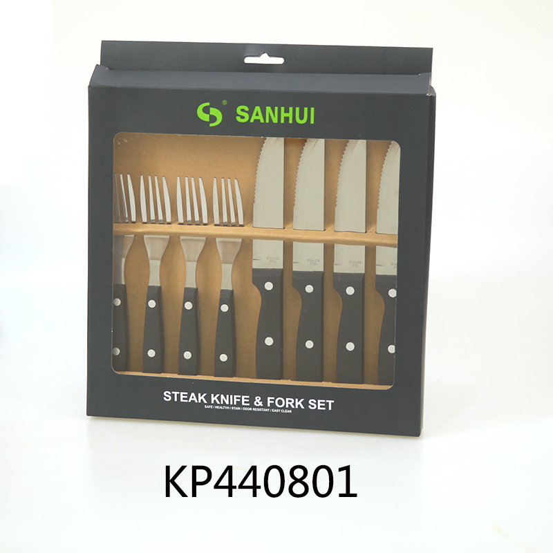 8pc Steak Knife And Fork Set