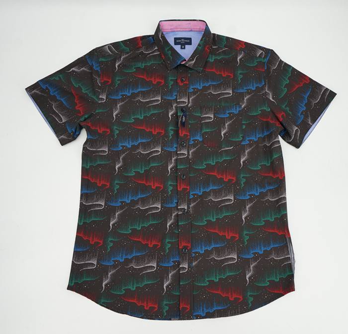Men S/S digital shirt