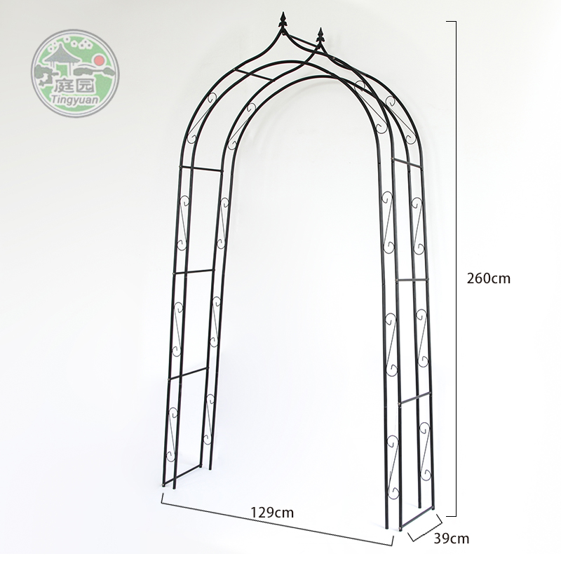 Metal garden arch