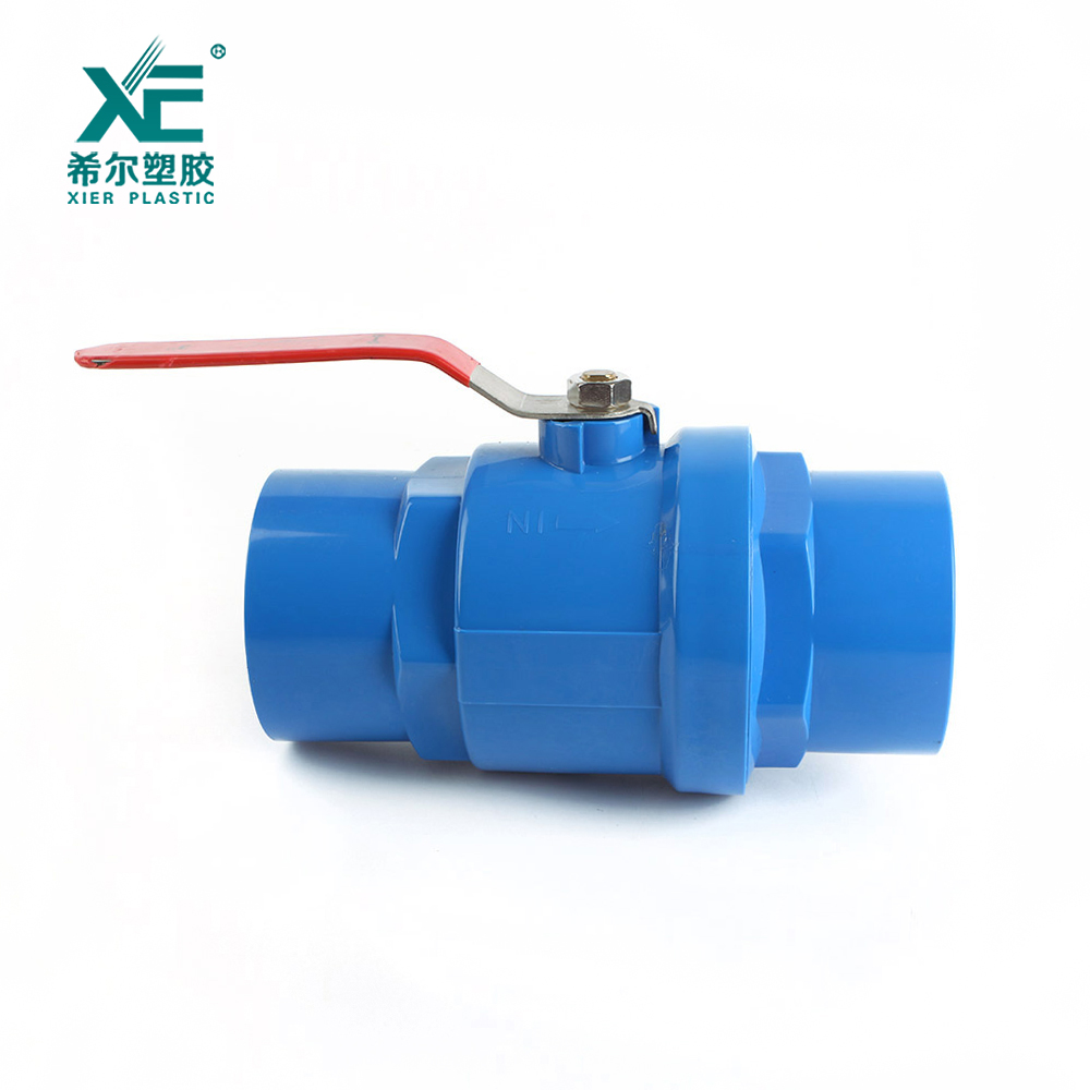 PVC Two Pieces Ball Valve-Ss201 Handle
