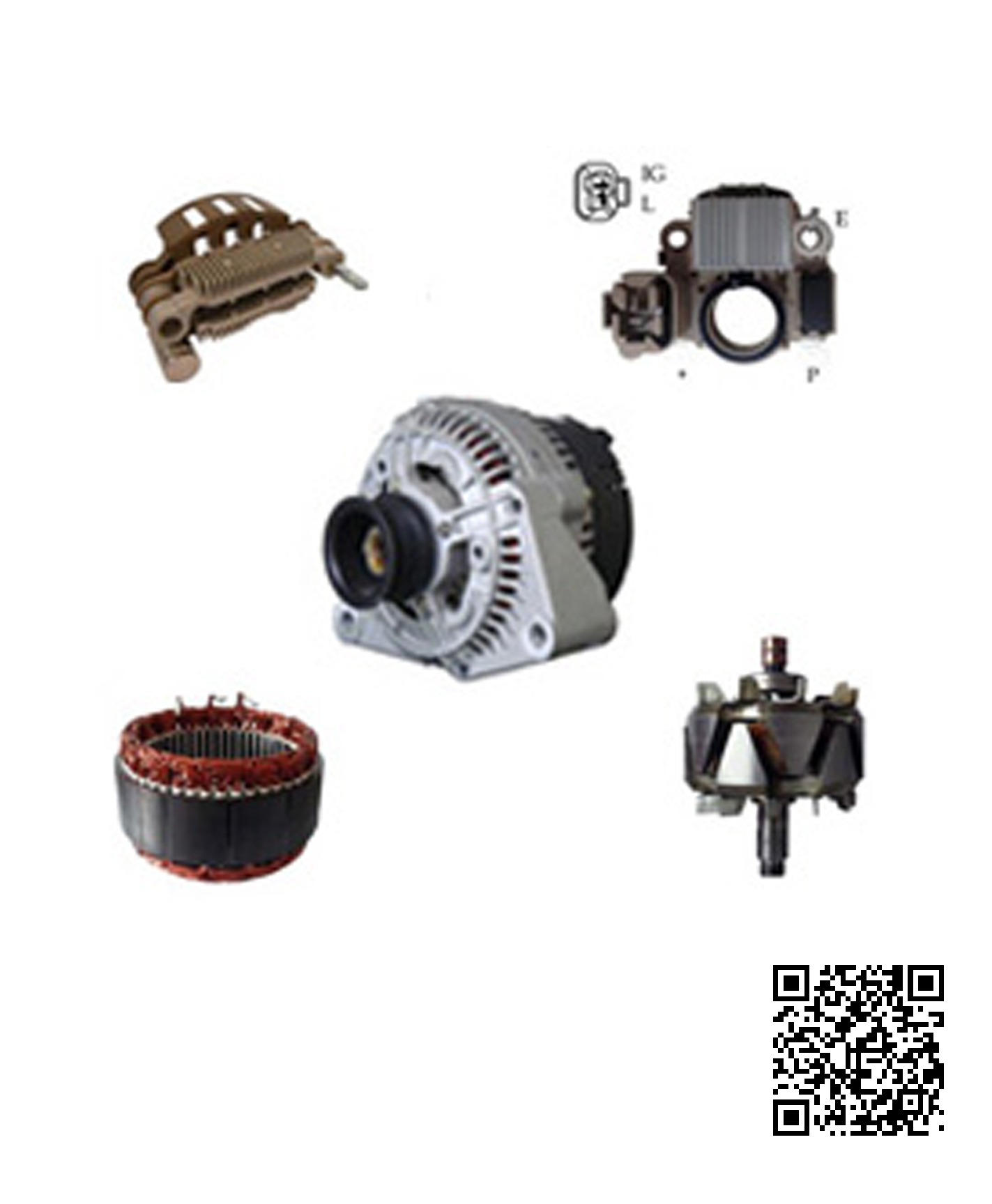Alternator Alternador Parts Rotor Stator Slip Ring Regulator Rectifier