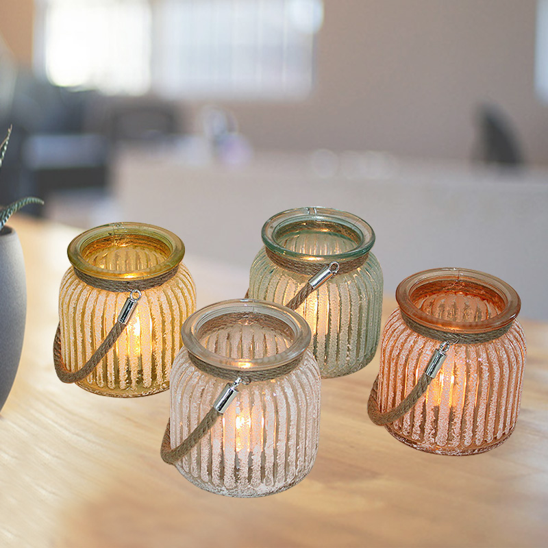 glass candle holder