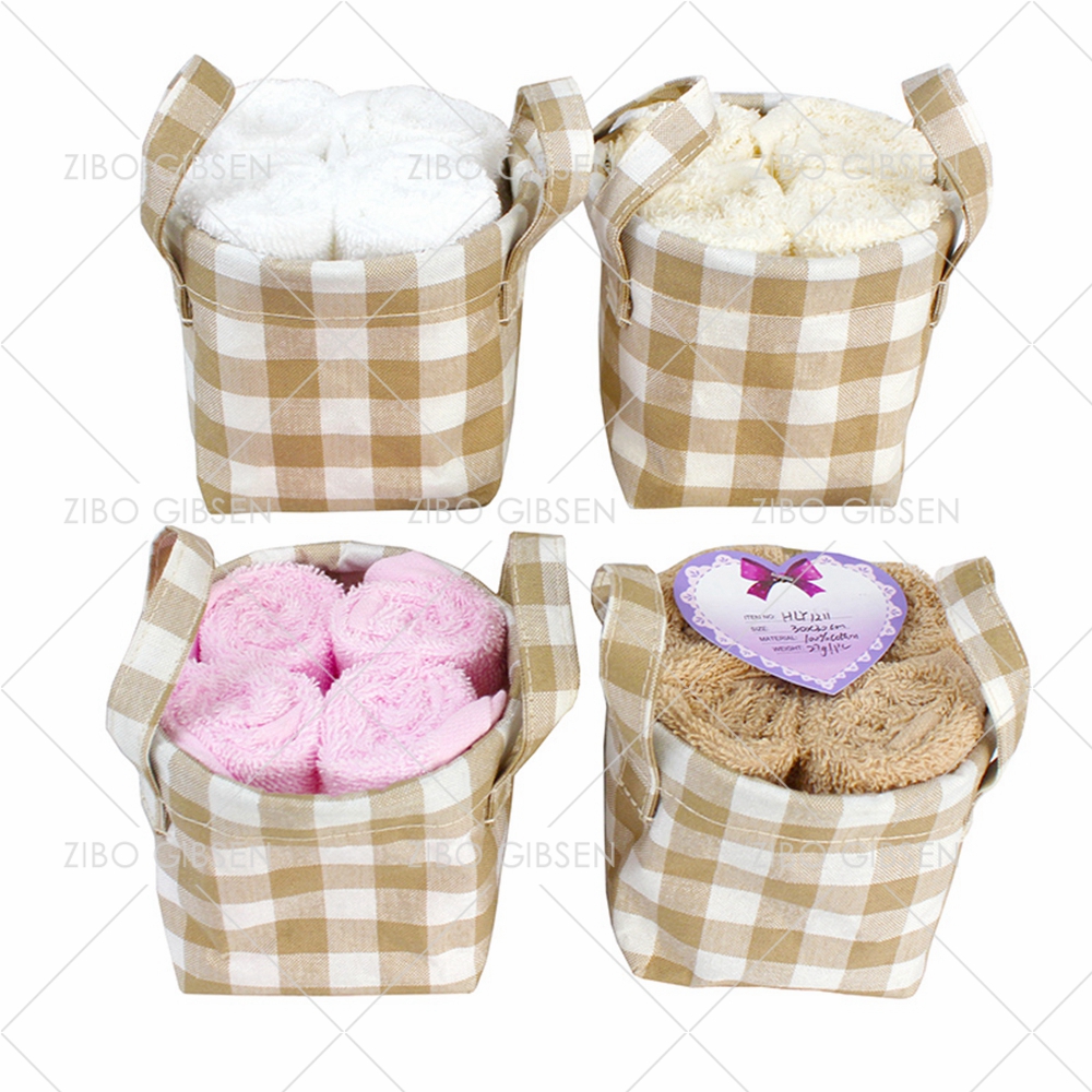 cotton towel set with basket towel set gift towel set guest towel
