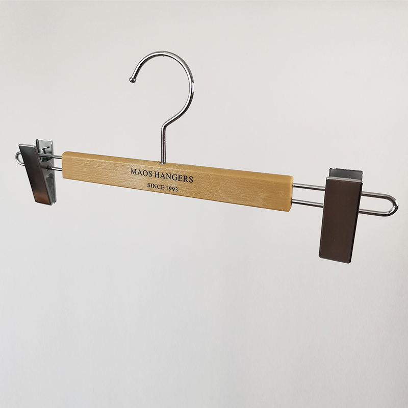Imitation wood grain Bottom hanger with U shape metal clips