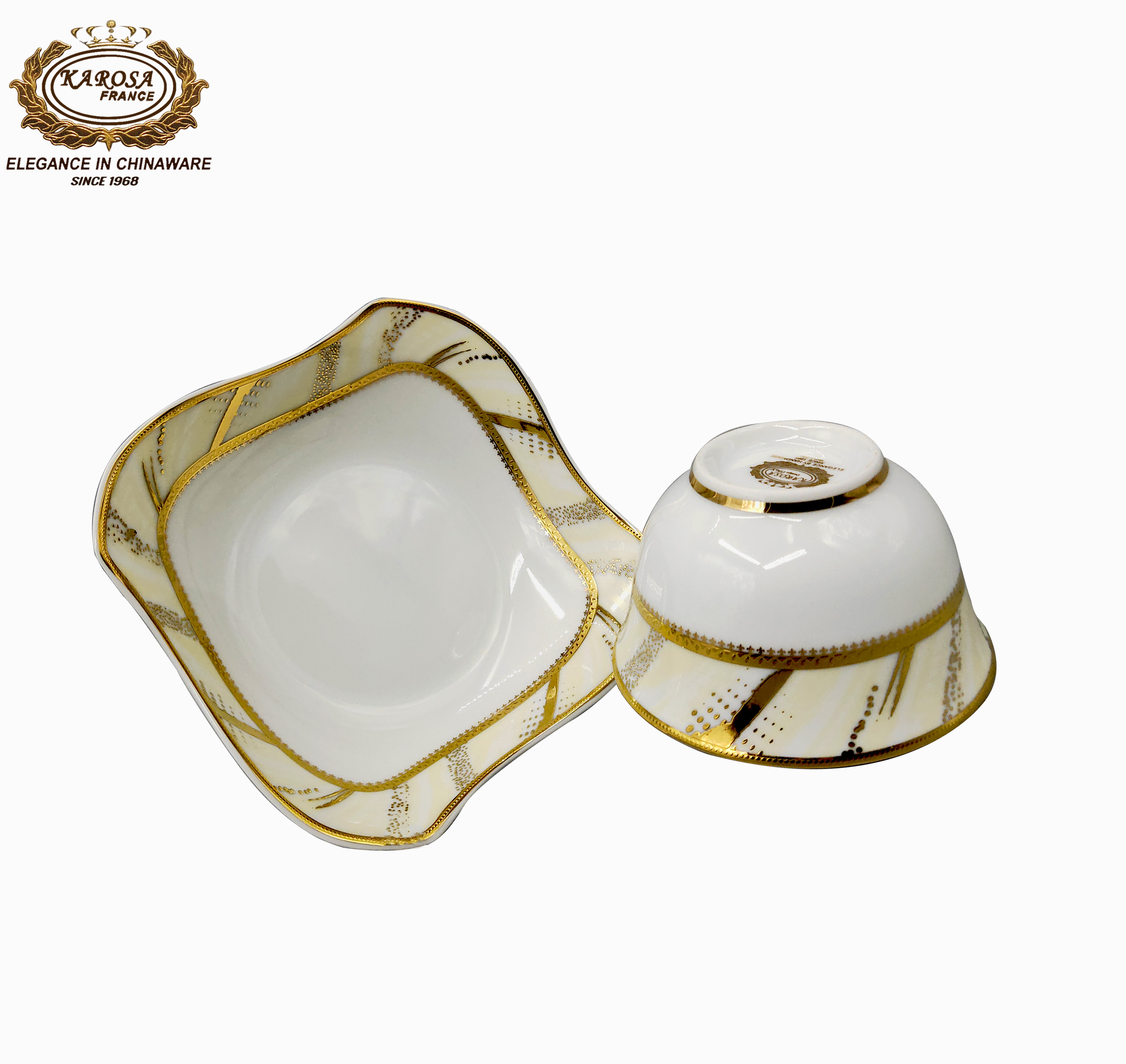 porcelain square bowl rice bowl