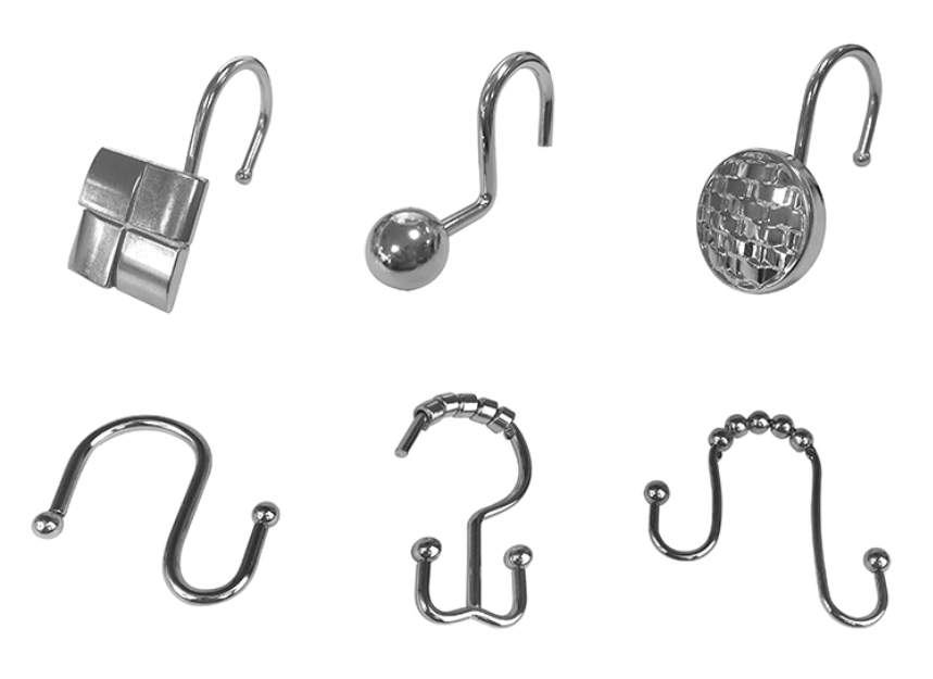 2020 Classic Metal Shower Curtain Hook