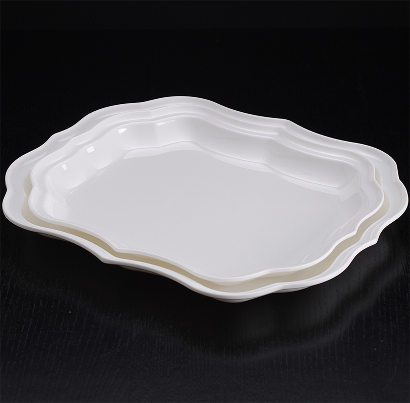 Melamine Flower Edge Tray