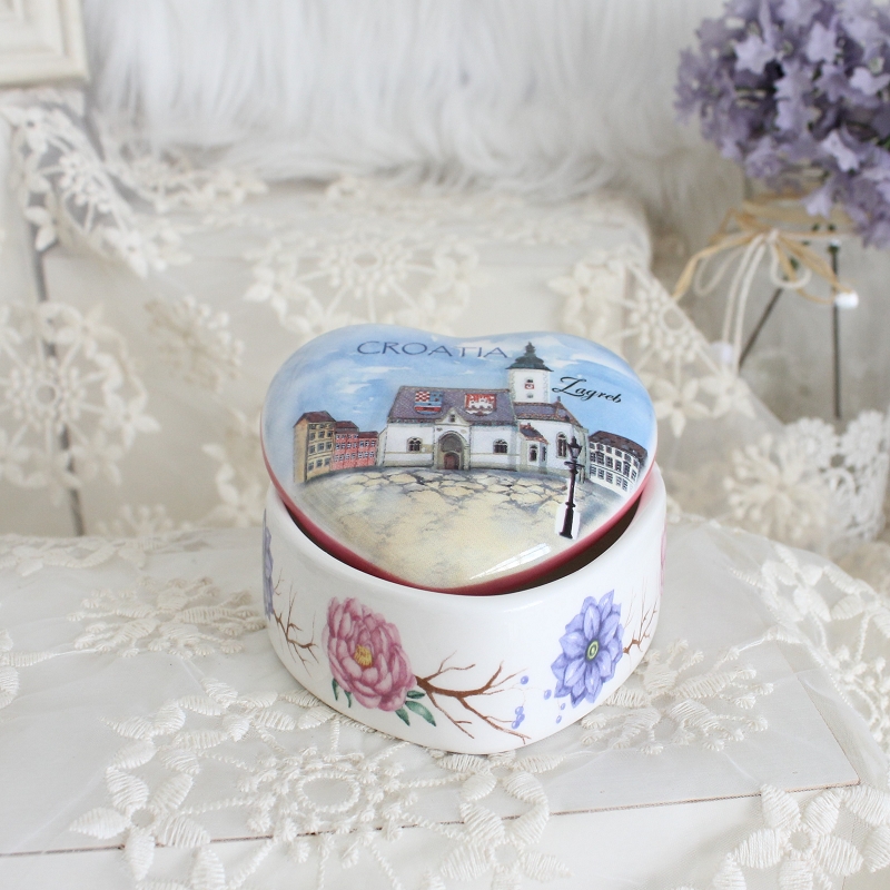 Ceramic Jewelry Box for Souvenir