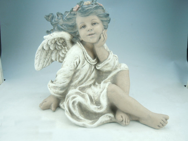 17"sitting fairy decor PC
