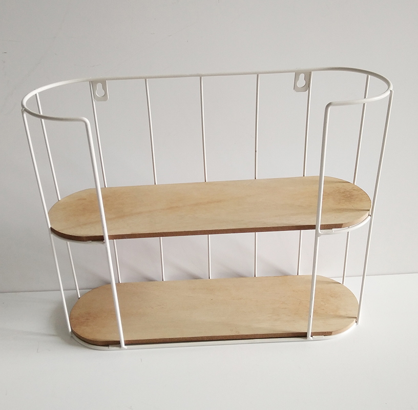 Metal wall shelf