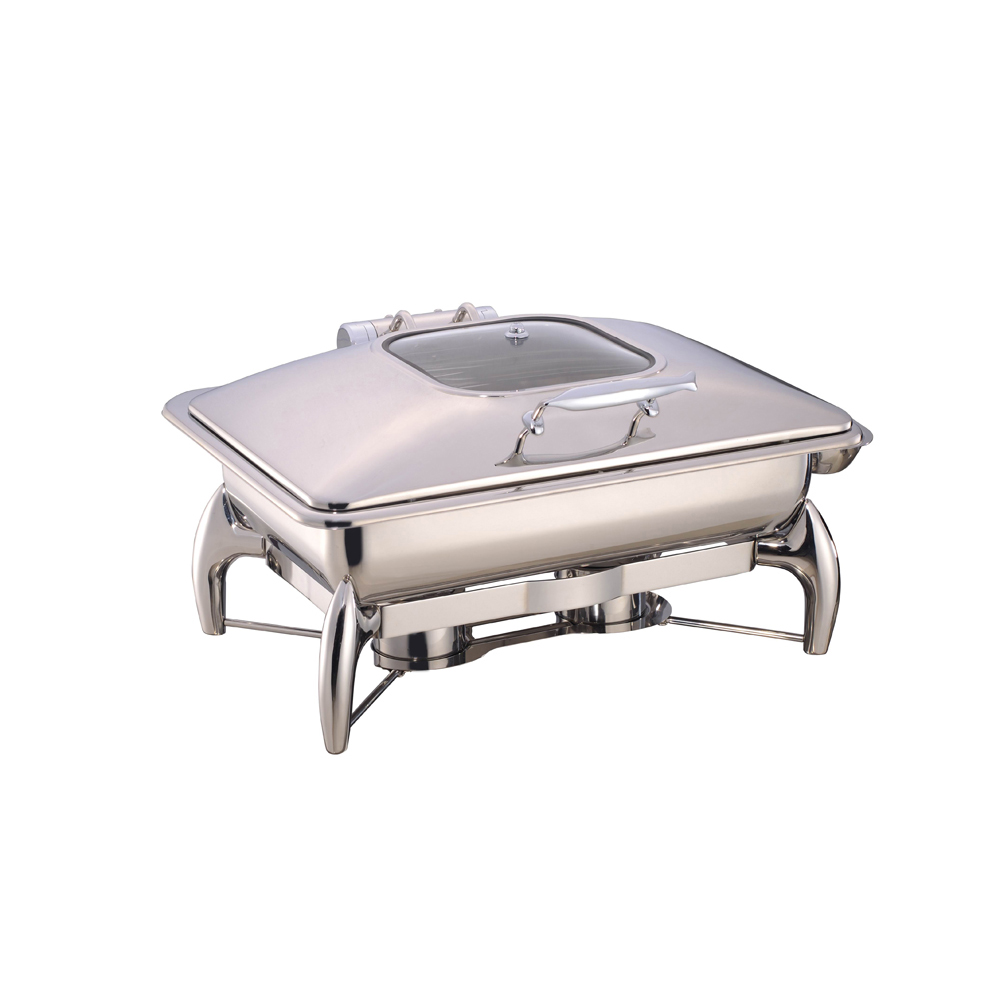 9l Hydraulic Induction Chafing Dish W/Glass Window