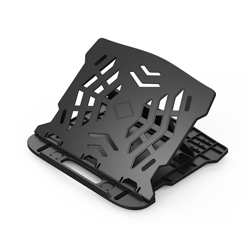 Ergonomic design plastic rotatable laptop stand