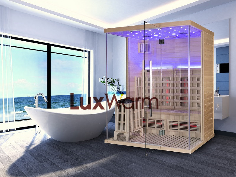 Traditonal and Infrared mixed sauna room