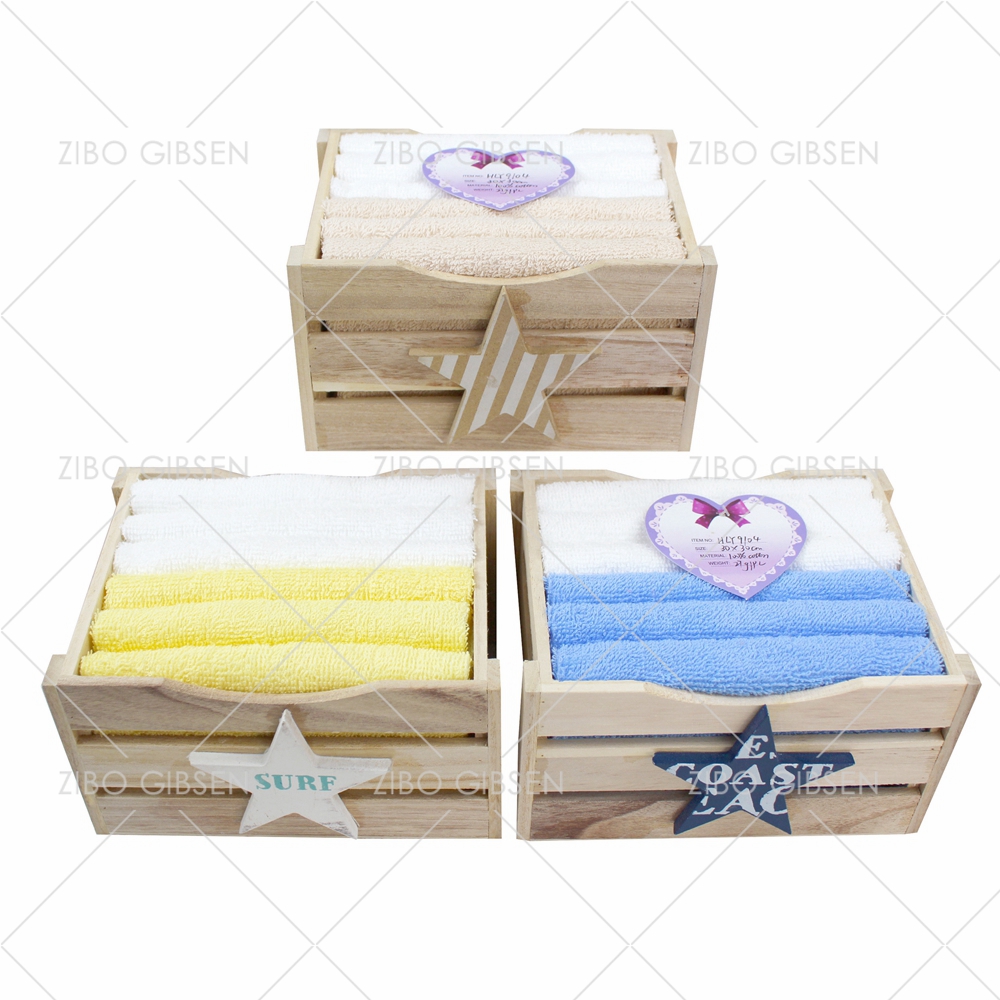 cotton towel set with basket towel set gift towel set guest towel