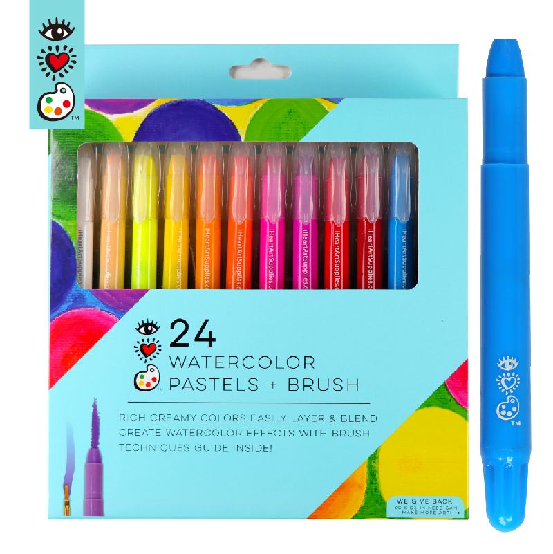 Smooth Easy Glide Super Gel Crayons Set of 24 Colors