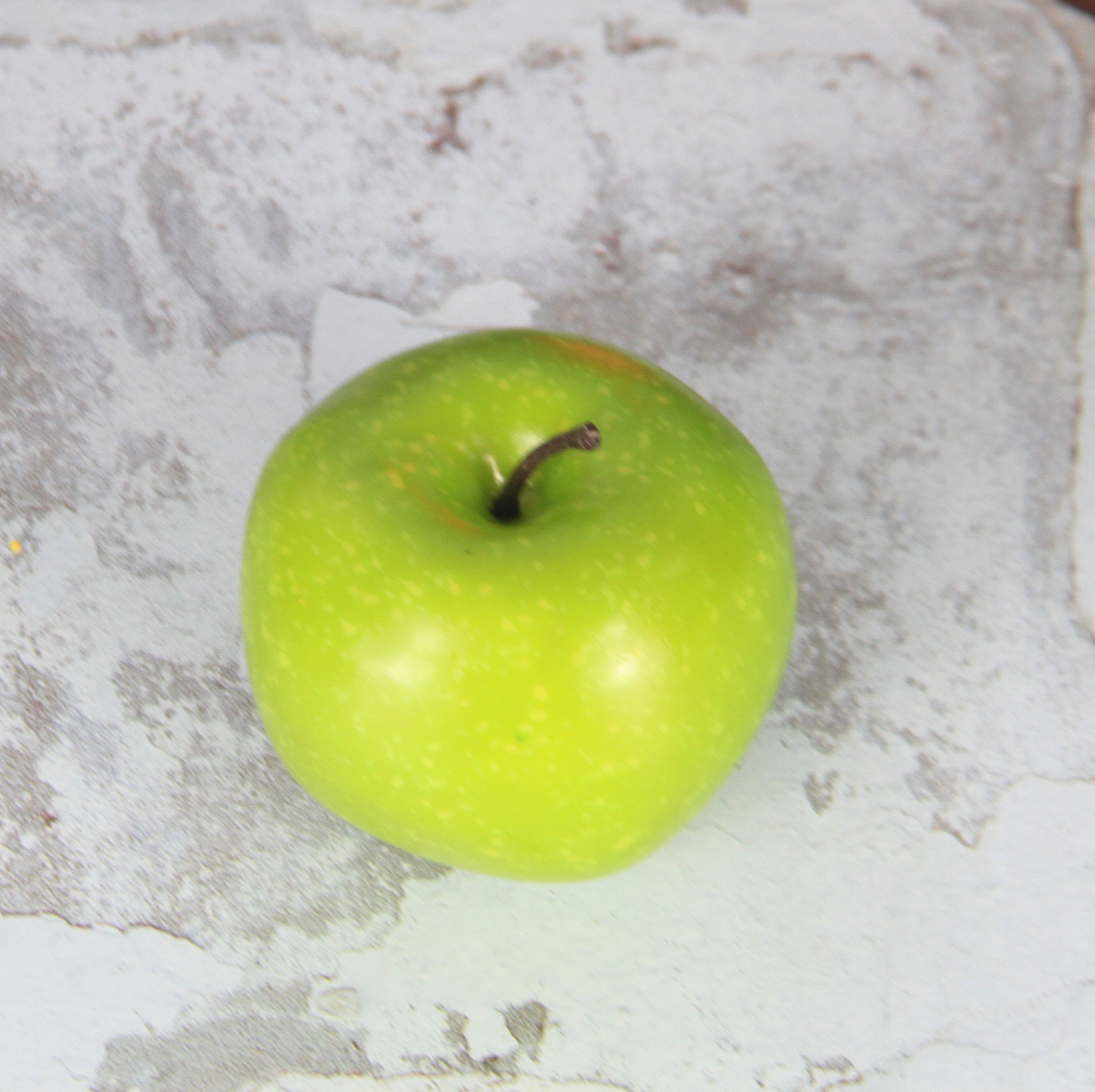 6.5x7.5cm Handmade High Quality Artificial/Decorative Simulation Fruits Medium Fuji Green Apple