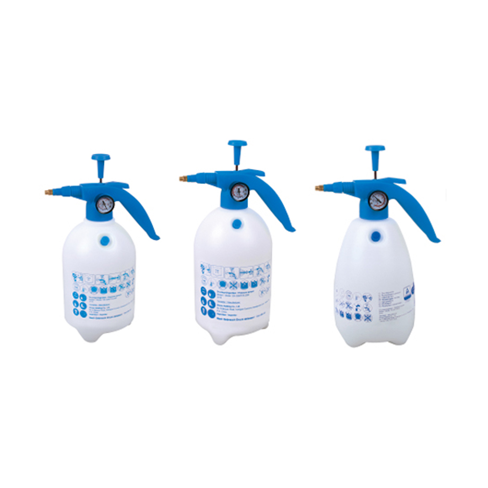 Seesa GS 1.25/1.5/2/2.5L plastic handheld hand pressure manual pump alcohol disinfection sprayer with voltmeter and valve