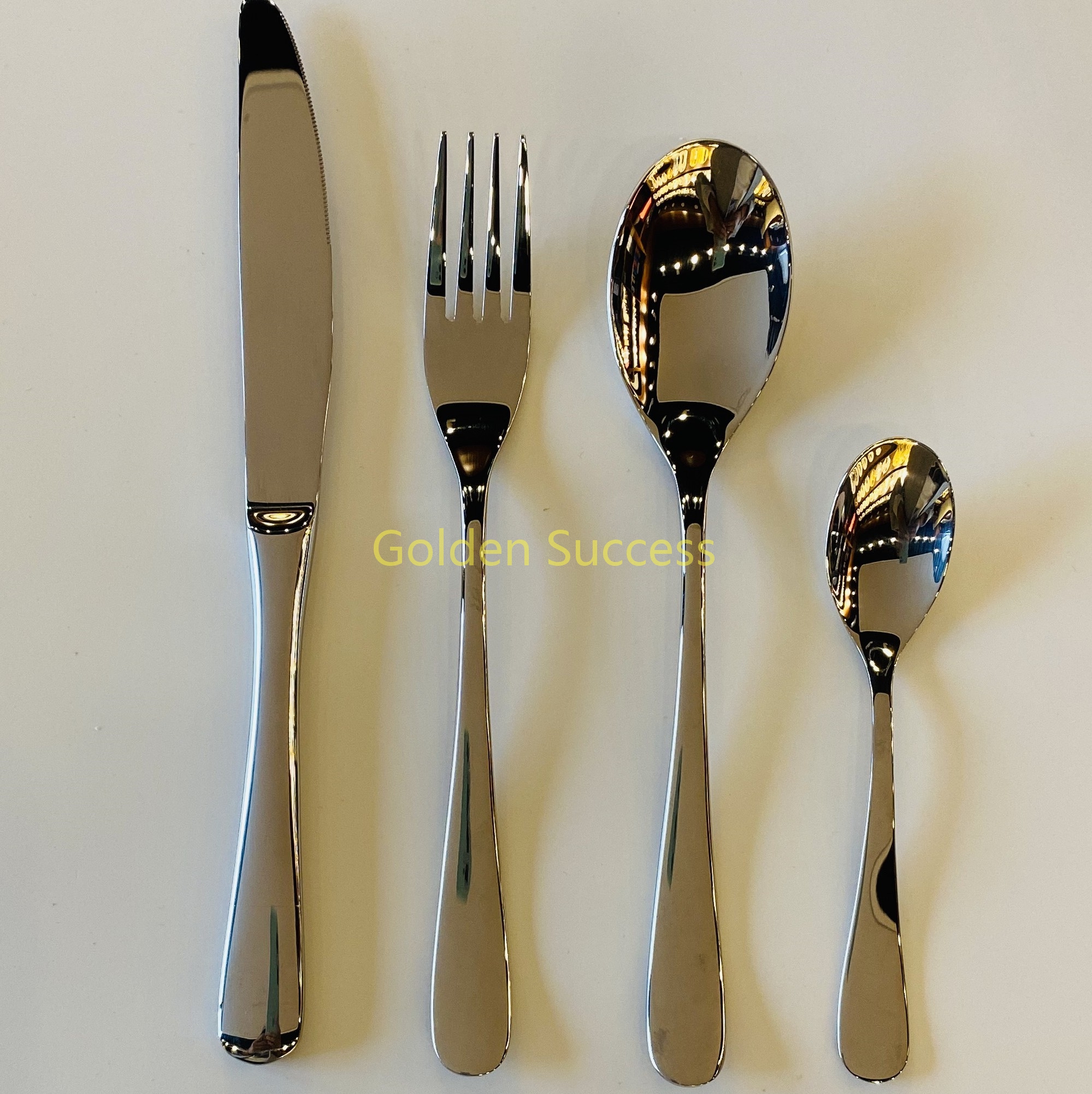 Stainless steel tableware high mirror modern gift set dinnerware