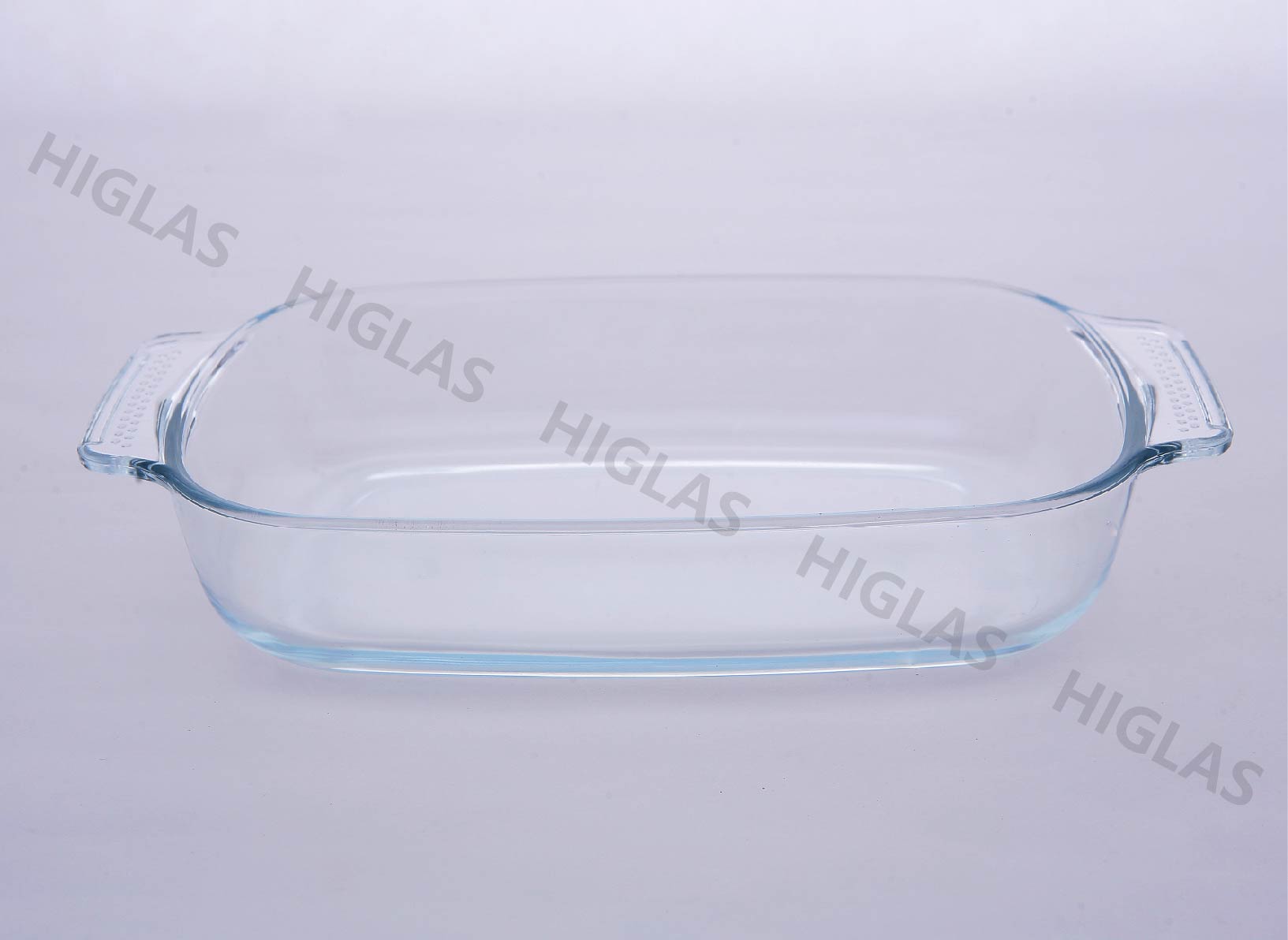 1.5l/2.0/2.9l/3.7l/5.0l Borosilicate Glass Baking Dish With Dotted Handles