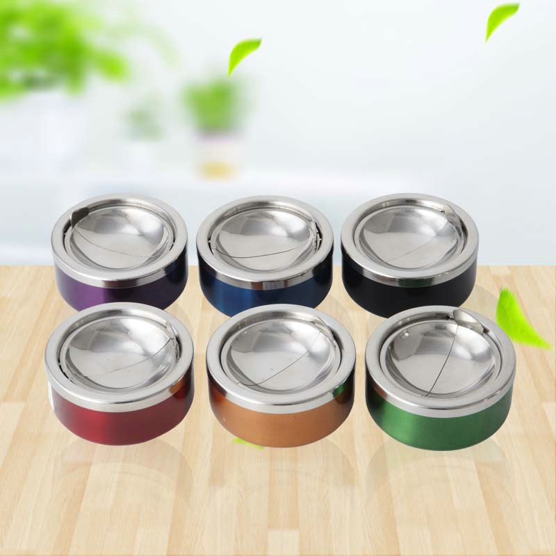 RGS-A2341 Stainless steel Decorative Metal Coating Ashtray Stainless Steel Ashtray