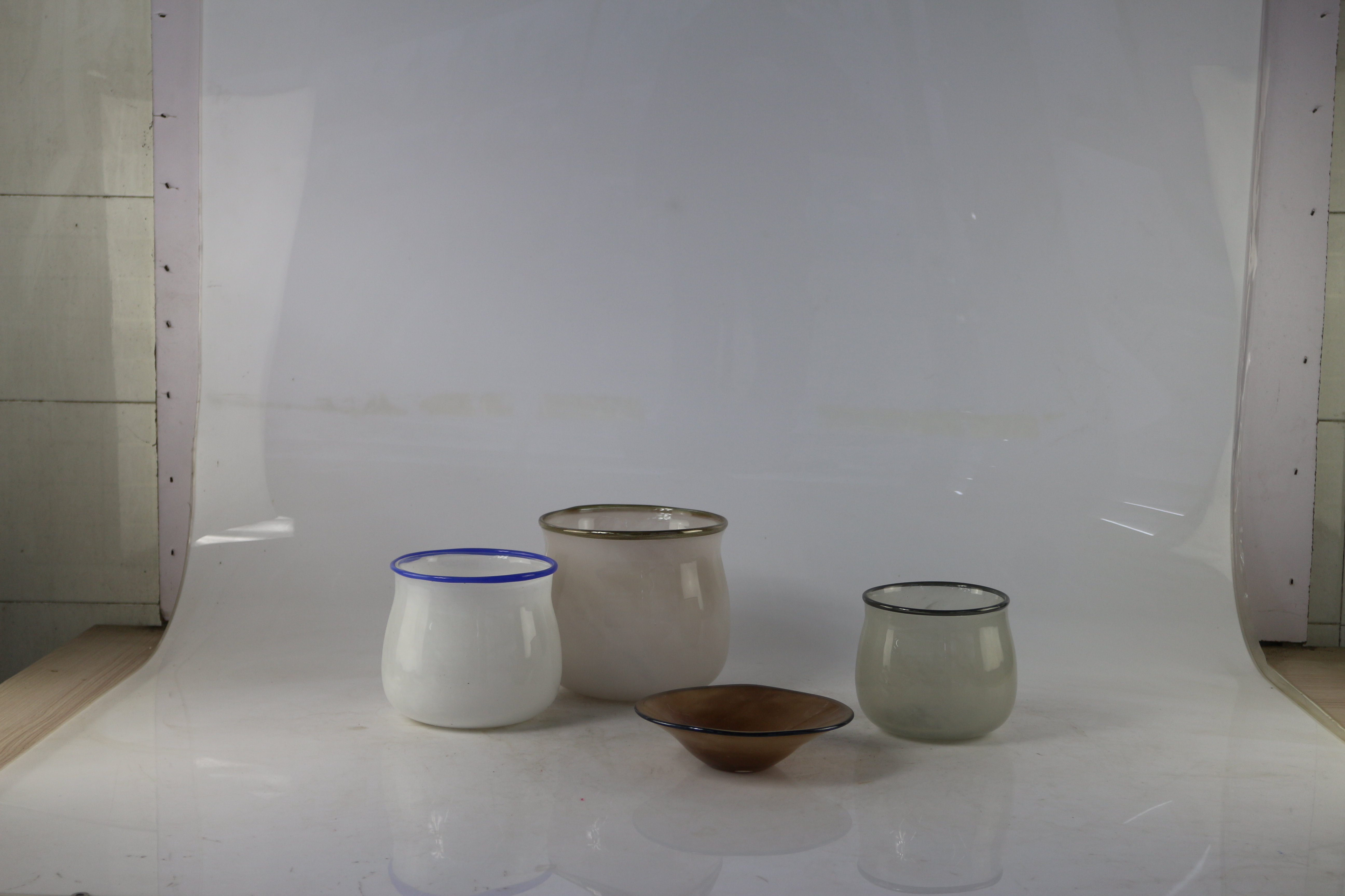 handmade color glass vase