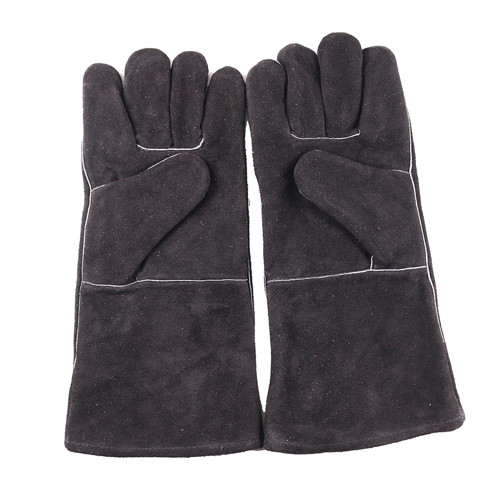Cow split leather welding glove