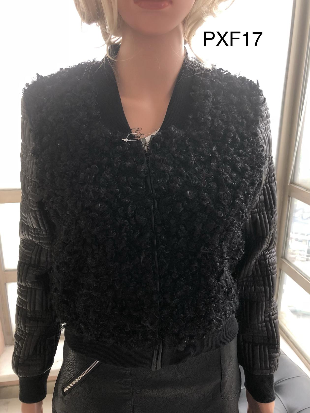 Ladies Print Embroider With Fur Pu Jacket