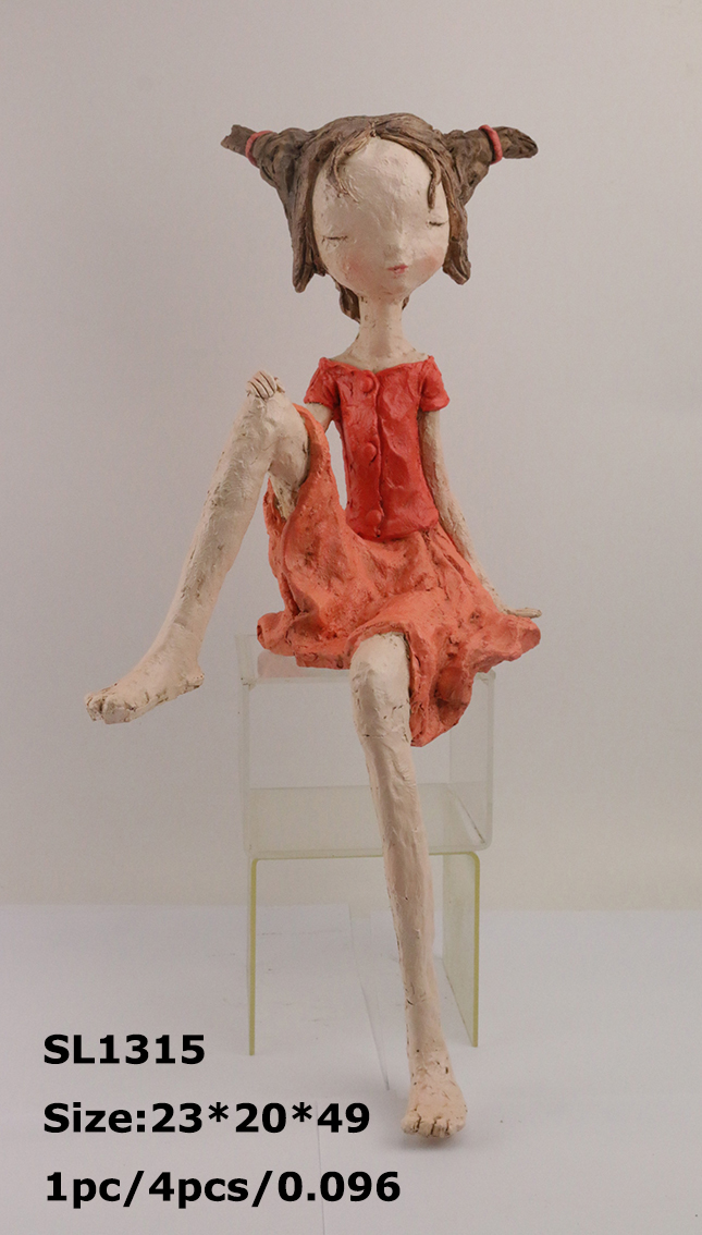Resin decorations - garden series-Girl