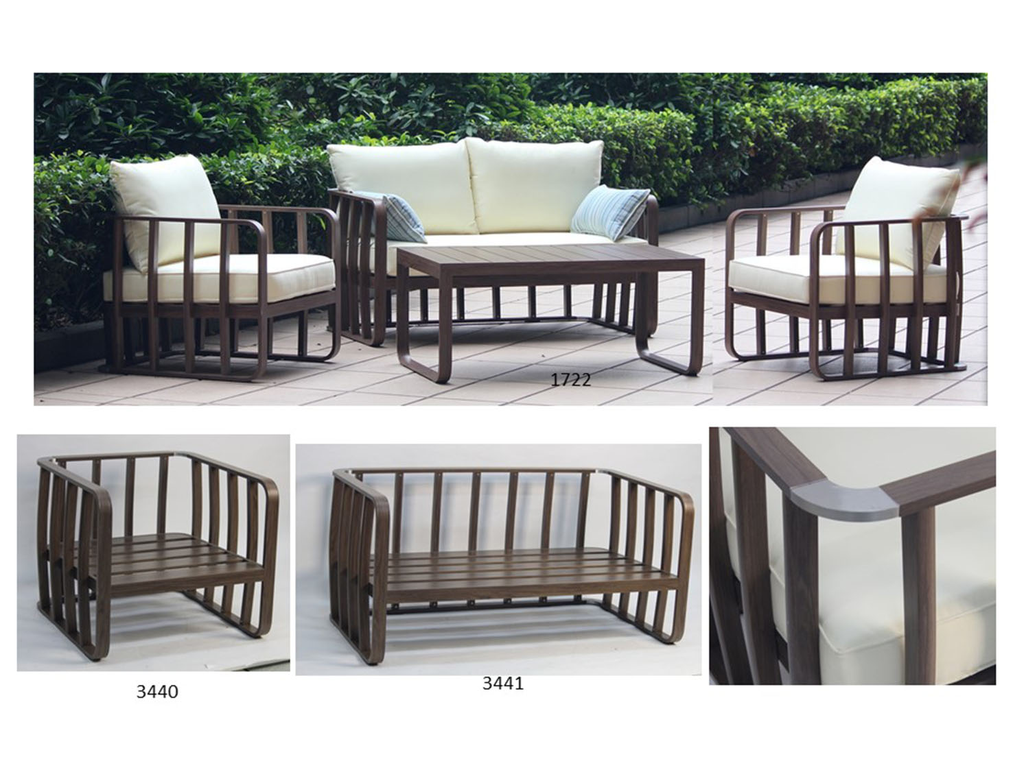 Alum. garden set