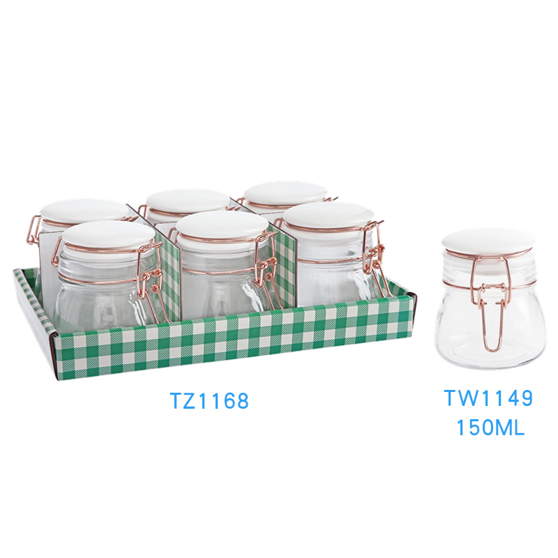 Storage bottles, storage jars, glass bottles, sealed jars，Spice jarButter bottle，candy jar