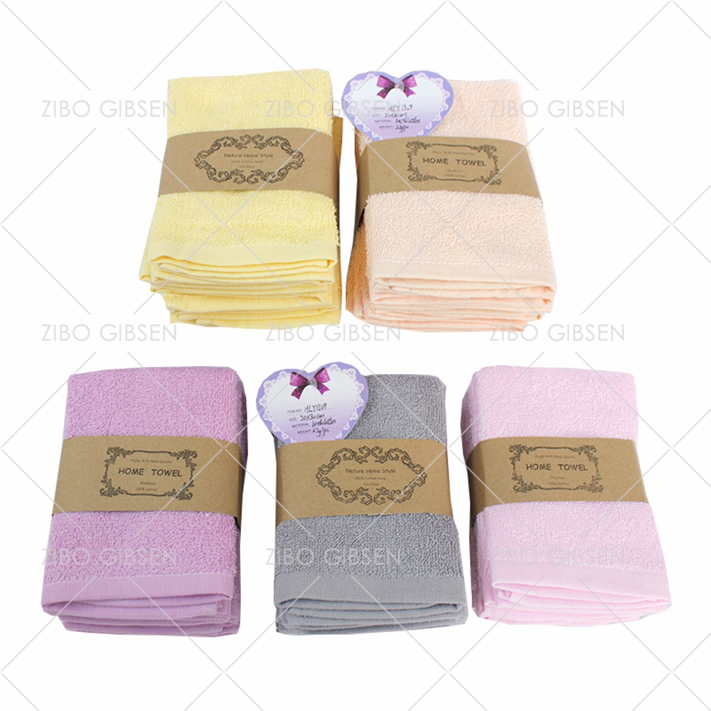 Cotton towel set with basket towel set gift towel set guest towel