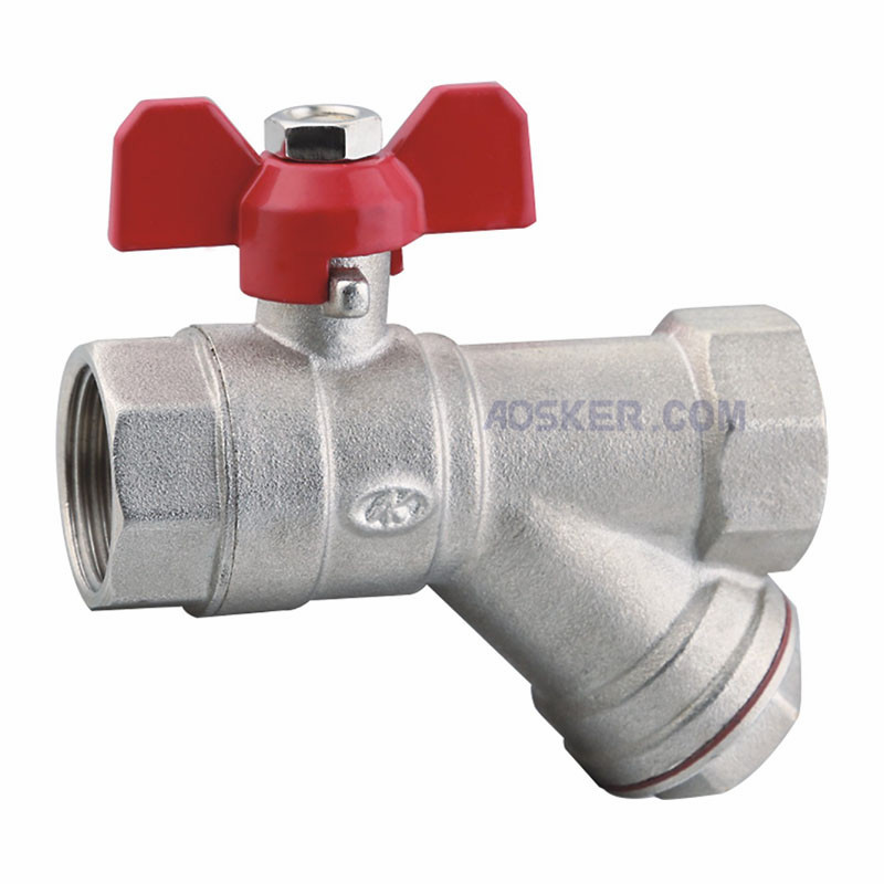 Brass Stainer Ball Valve