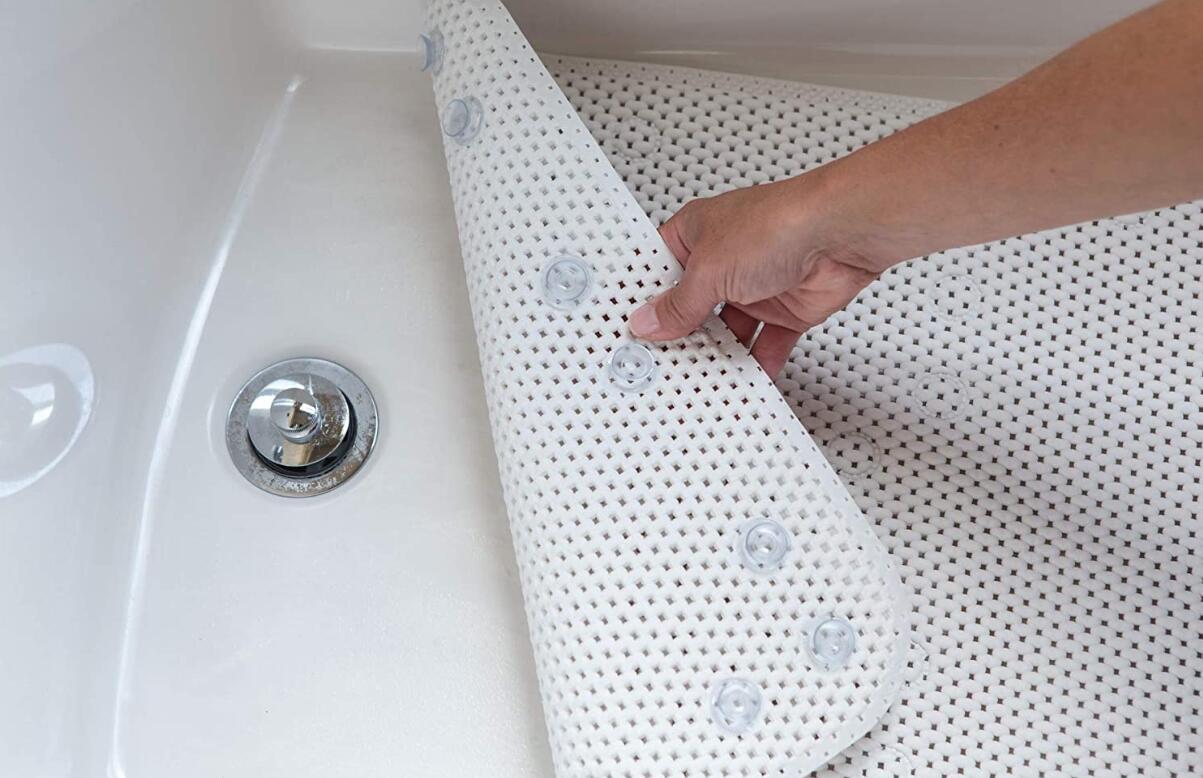 Bath Mat for Tub, Memory Foam Non Slip Super Cozy Shower, 17x36 Inch, Bathroom Rug