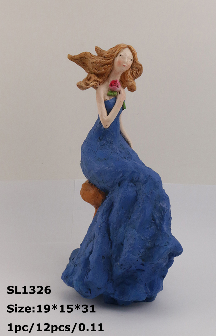 Resin decorations - garden series-Girl
