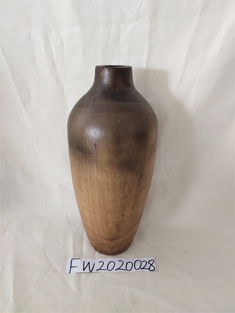 wooden vase