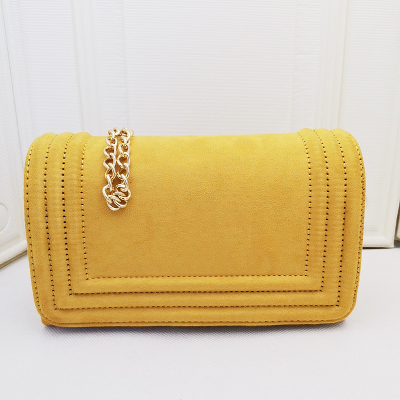 Bone Faux Seude Cross Body Bags