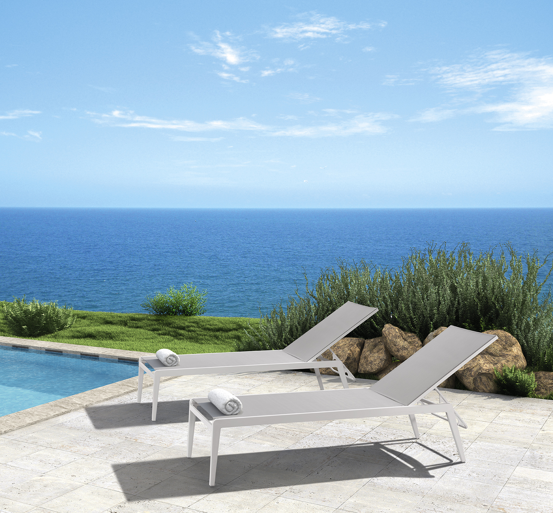 outdoor furniture alum.bed