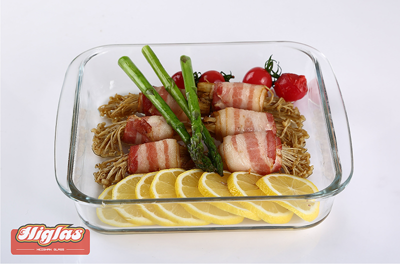 1.1l/1.8l/3.0l Square Borosilicate Glass Baking Dish