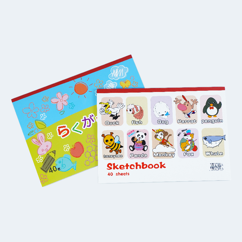Light paper glued drawing pad sketch book