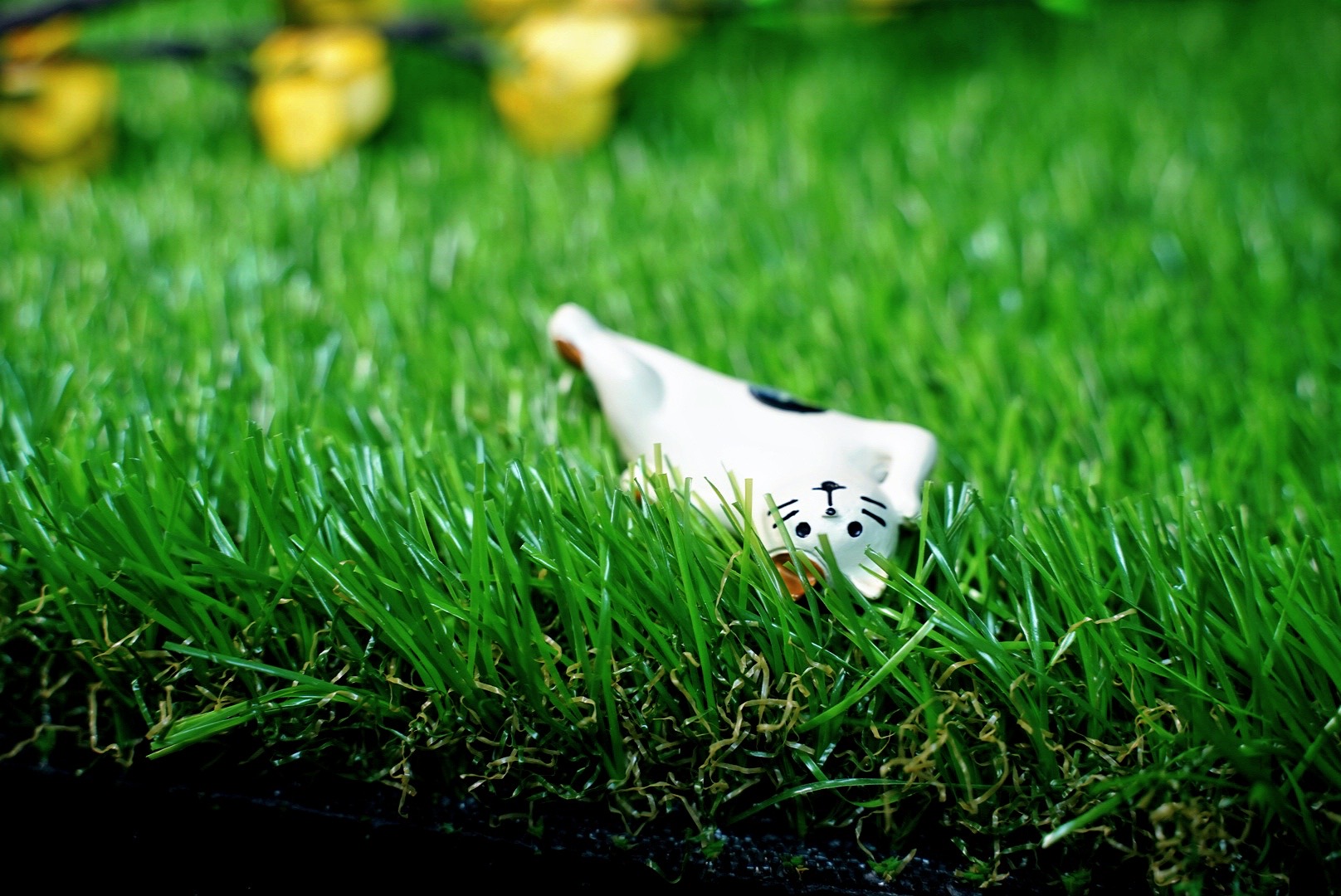 U shape autumn model artificial turf for landscaping with four color