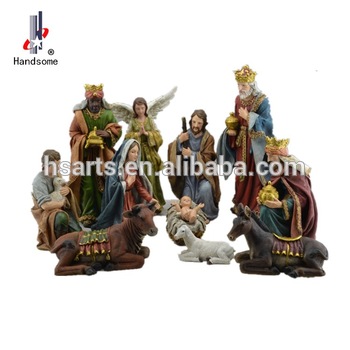 Polyresin religious nativity set