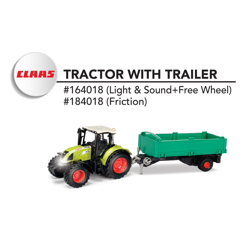1:32 Claas 540 Tractor with Tipping trailer