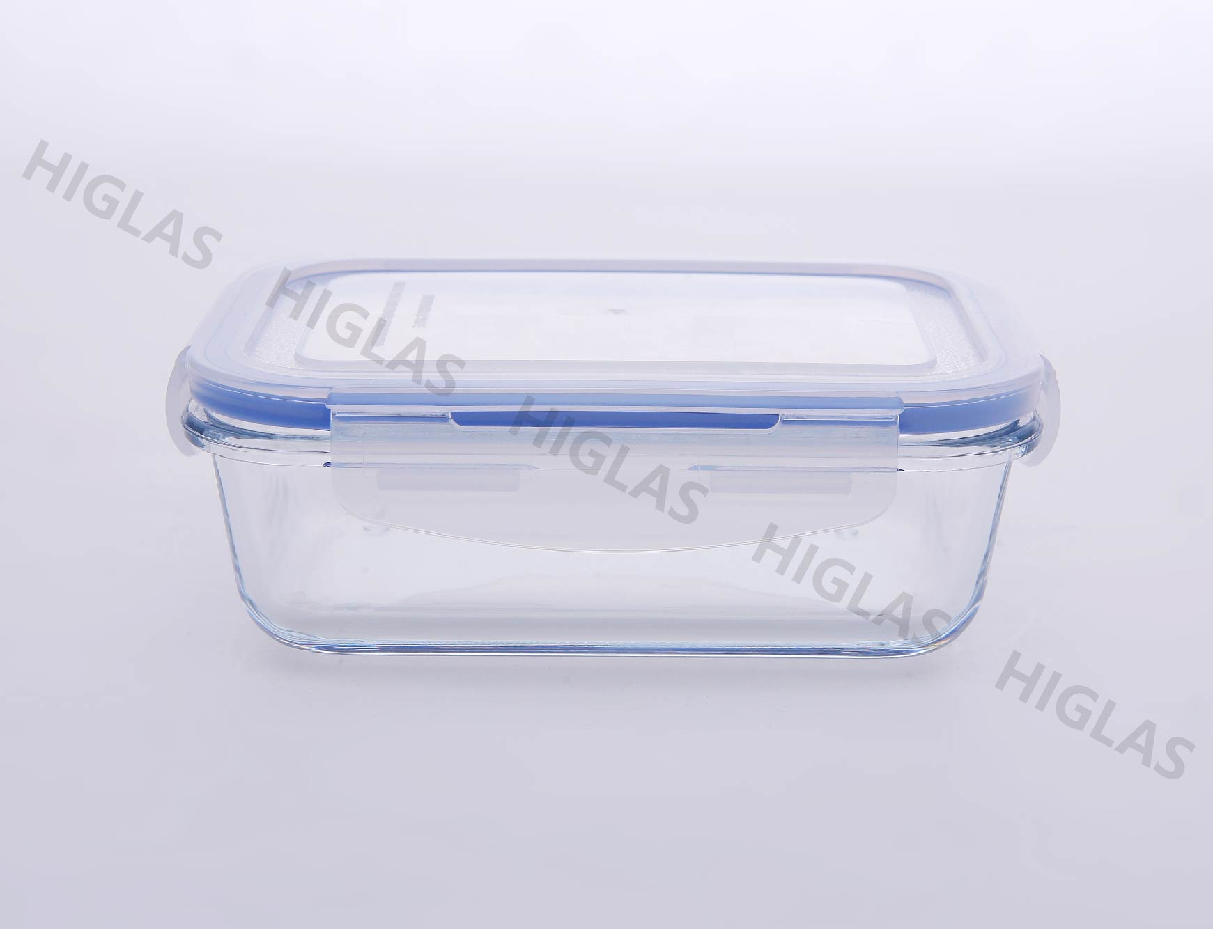 1.5L/1.1L/1.0L Rect. borosilicate glass food container with pp lid