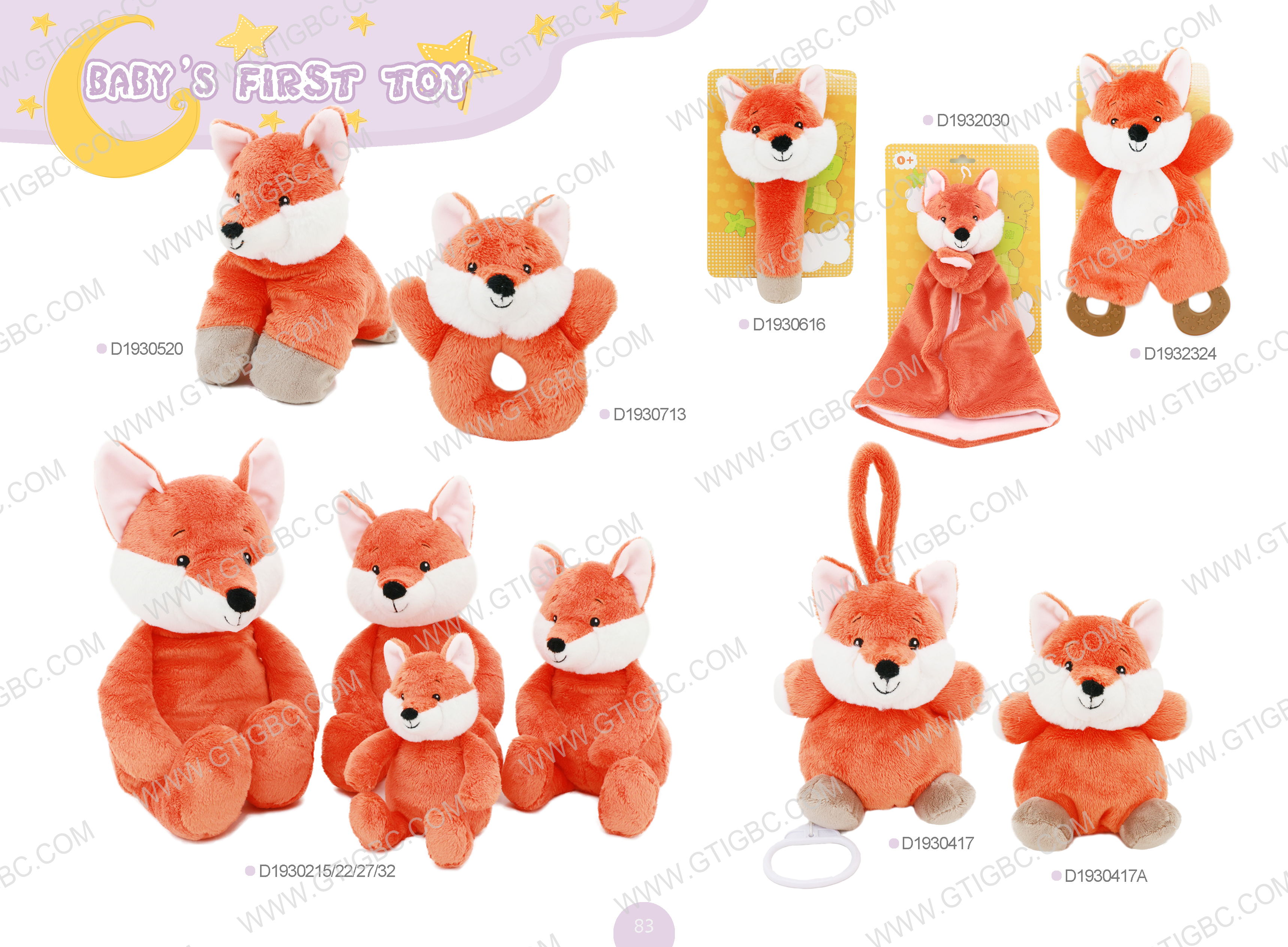 Baby Toy Fox Gtst Plush Toy
