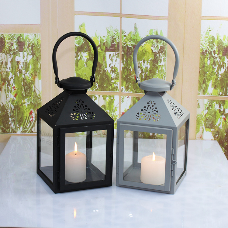 Metal candle home decor Lantern