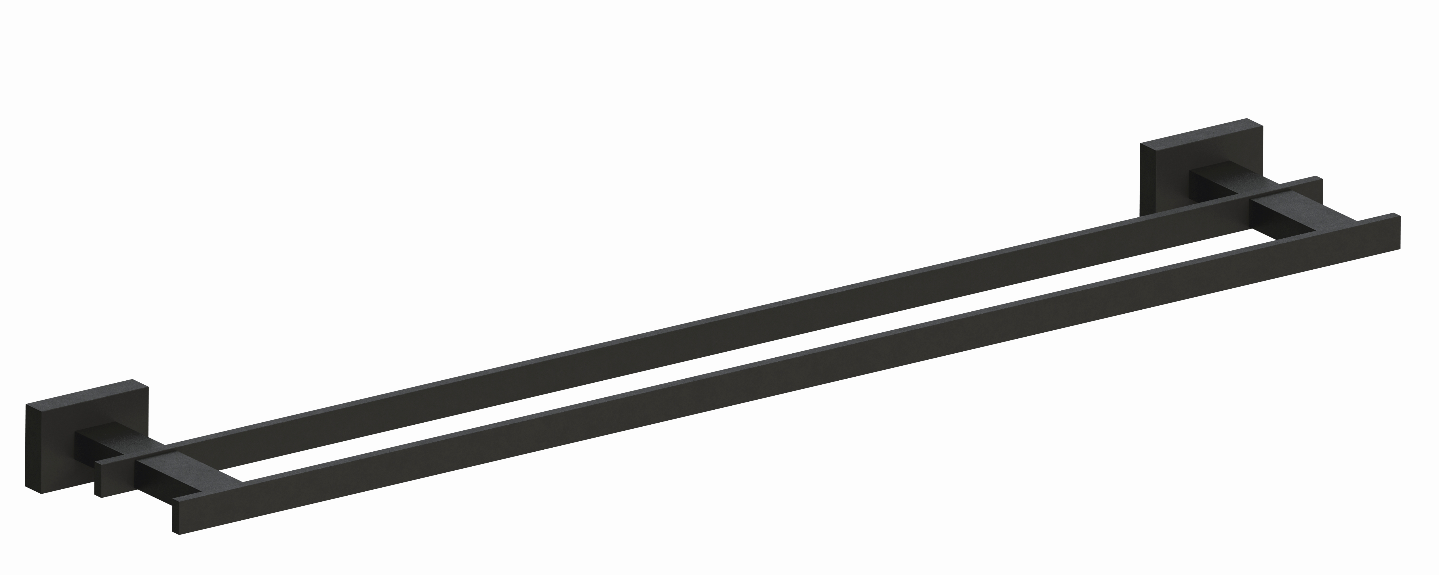 Alto Double Towel Rail 600mm Black